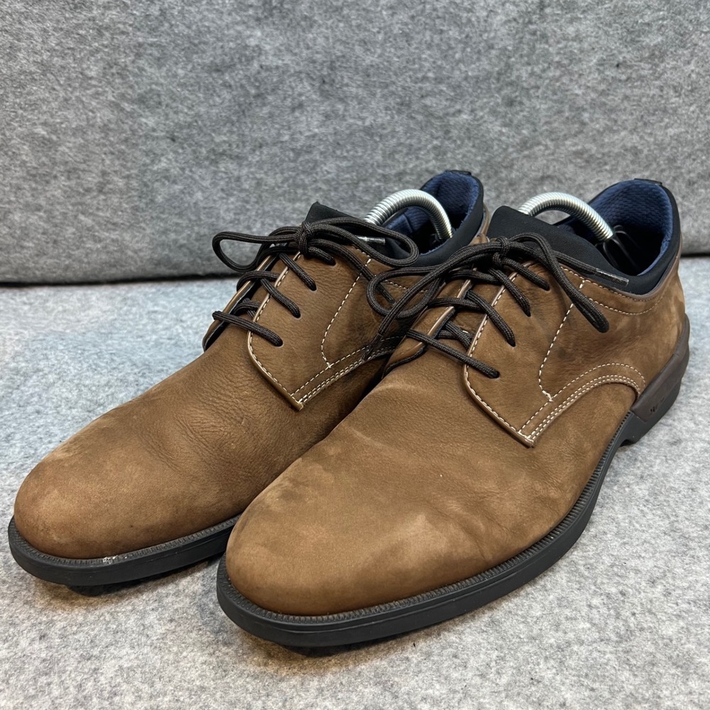 Johnston & Murphy XC4‎ Mens Brown Nubuck Leather Lace Up Oxford Shoes 9.5"